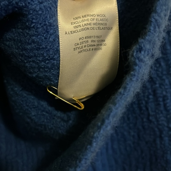 Wilfred Sardou merino wool cropped sweater with scalloped hem - Picture 4 of 4